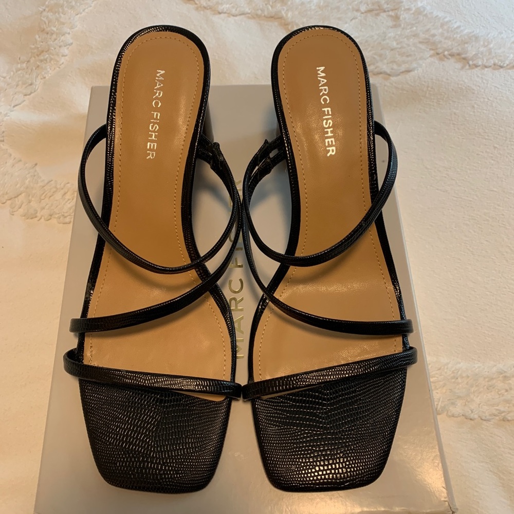 Marc Fisher Aliana Black Heel. Size 8.5 never worn